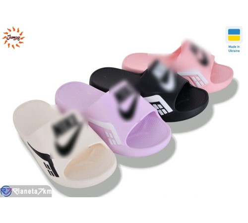 Шлепки жіночі на літо (12 пар р.36-41) мікс  "Jumay"
