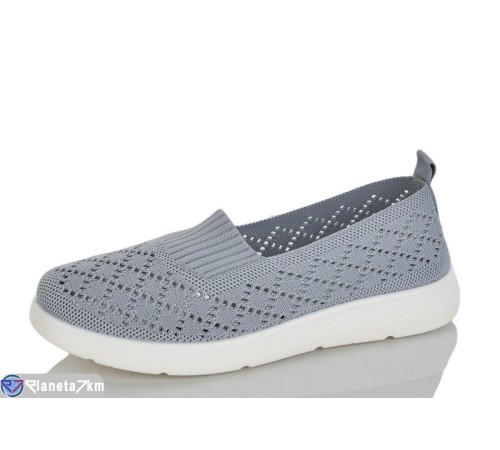 Туфлі жіночі на літо (8 пар р.37-42) сірий  "KULIBABA"