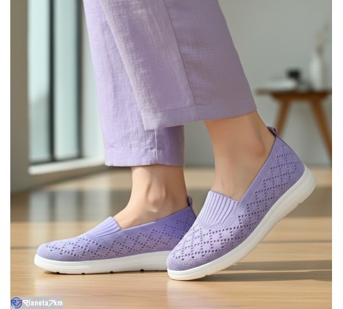 Туфлі жіночі на літо (8 пар р.37-42) фіолетовий  "KULIBABA"