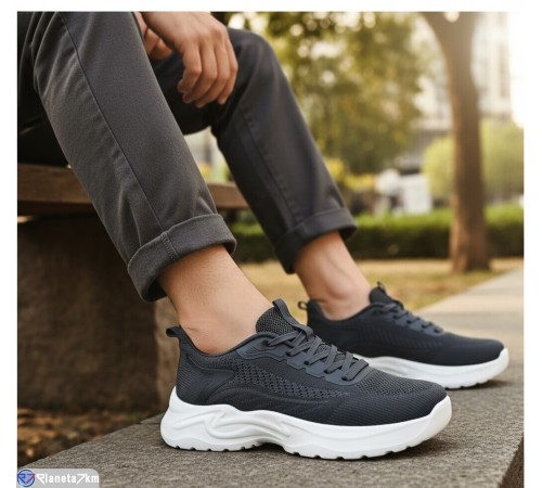 Туфлі чоловічі на весну/осінь (8 пар р.40-45) сірий  "KULIBABA"