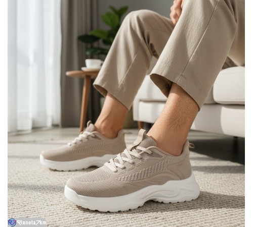 Туфлі чоловічі на весну/осінь (8 пар р.40-45) бежевий  "KULIBABA"