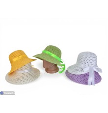 Капелюх жіночий на літо (60 шт. р.сетка 57-59) мікс  "KaPira"