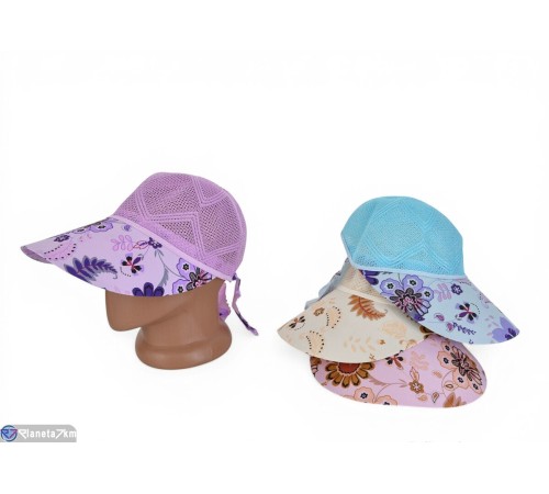 Панама жіноча на літо (50 шт. р.сетка 57-59) мікс  "KaPira"