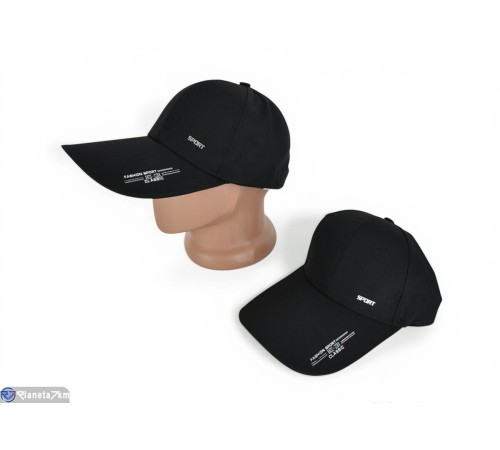 Кепка чоловіча на літо (50 шт. р.сетка 57-59) чорний  "KaPira"