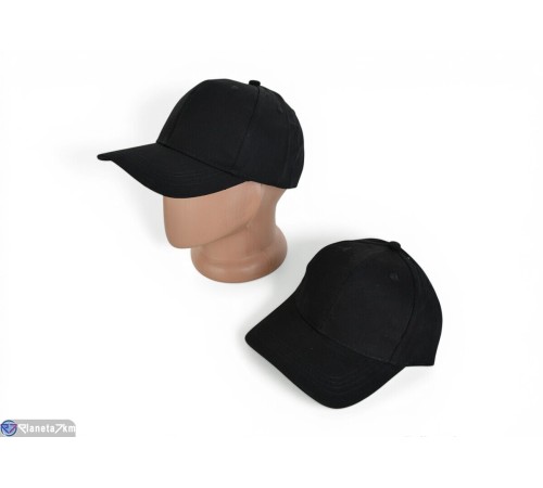 Кепка чоловіча на літо (50 шт. р.сетка 57-59) чорний  "KaPira"