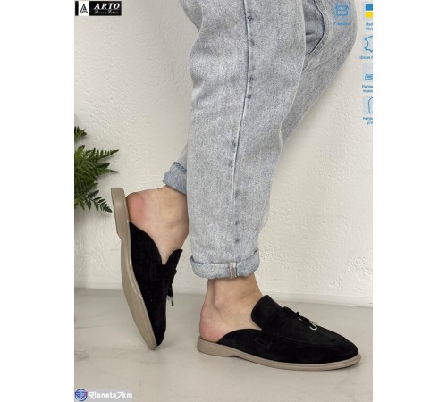 Шлепки жіночі на літо (8 пар р.36-41) чорний  "ARTO"