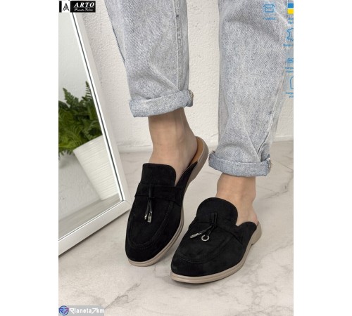 Шлепки жіночі на літо (8 пар р.36-41) чорний  "ARTO"