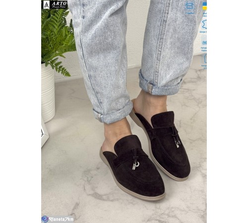 Шлепки жіночі на літо (8 пар р.36-41) коричневий  "ARTO"