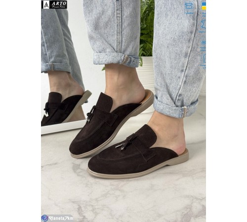 Шлепки жіночі на літо (8 пар р.36-41) коричневий  "ARTO"