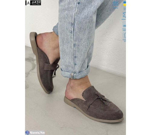 Шлепки жіночі на літо (8 пар р.36-41) коричневий  "ARTO"