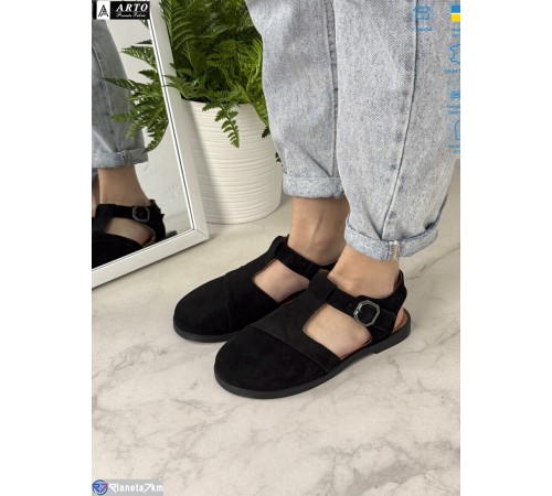Туфлі жіночі на літо (8 пар р.36-41) чорний  "ARTO"