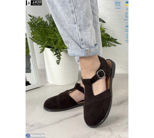 Туфлі жіночі на літо (8 пар р.36-41) коричневий  "ARTO"