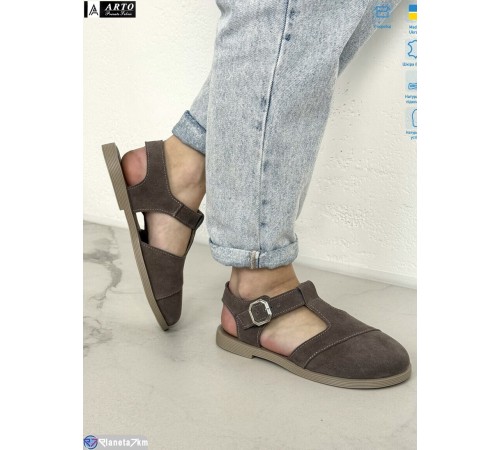 Туфлі жіночі на літо (8 пар р.36-41) коричневий  "ARTO"