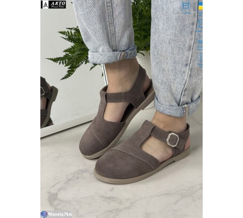 Туфлі жіночі на літо (8 пар р.36-41) коричневий  "ARTO"