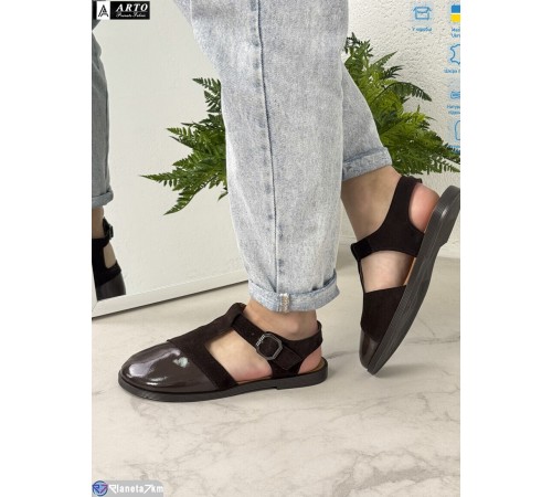 Туфлі жіночі на літо (8 пар р.36-41) коричневий  "ARTO"