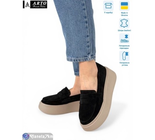 Туфлі жіночі на весну/осінь (6 пар р.36-40) чорний  "ARTO"