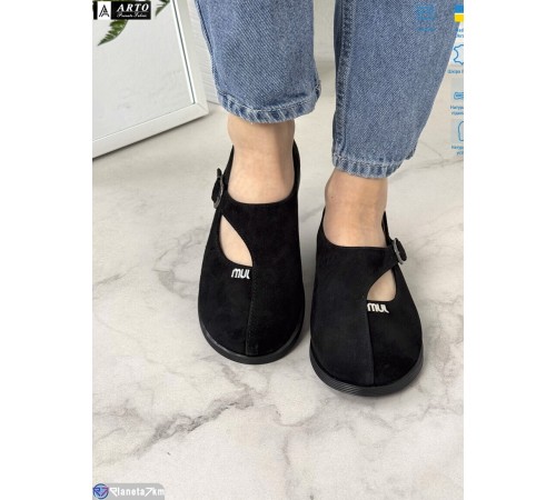 Туфлі жіночі на весну/осінь (8 пар р.36-41) чорний  "ARTO"
