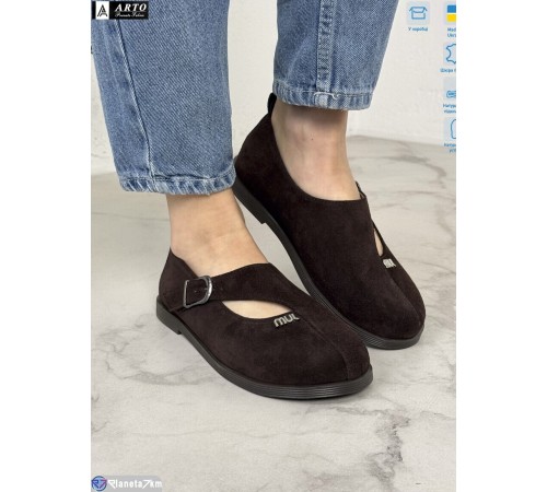 Туфлі жіночі на весну/осінь (8 пар р.36-41) коричневий  "ARTO"