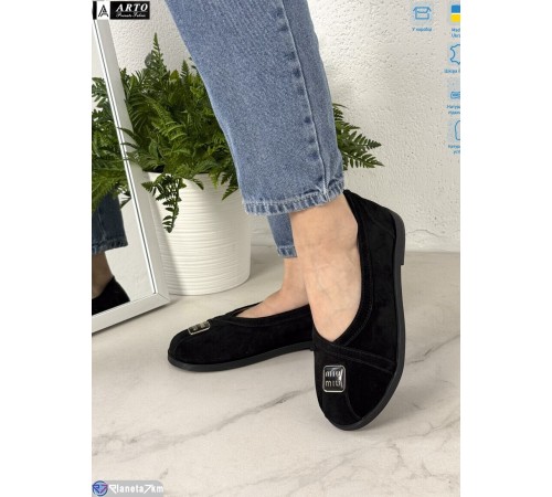 Туфлі жіночі на весну/осінь (8 пар р.36-41) чорний  "ARTO"