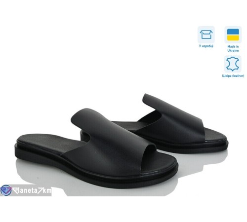 Шлепки жіночі на літо (6 пар р.37-40) чорний  "Daman"