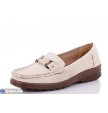 Мокасіни жіночі на весну/осінь (8 пар р.37-42) бежевий  "REGA"