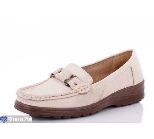 Мокасіни жіночі на весну/осінь (8 пар р.37-42) бежевий  "REGA"