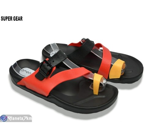 Шлепки чоловічі на літо (8 пар р.40-45) чорний  "Super Gear"