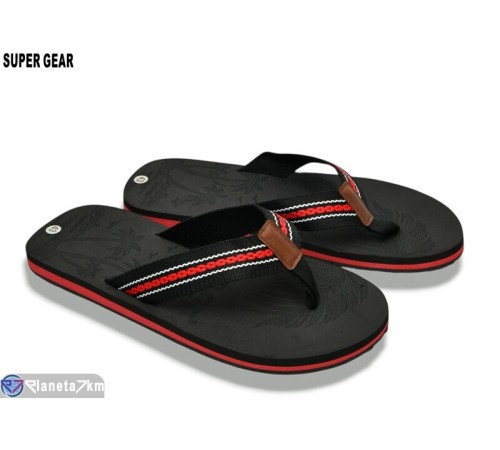 Чоловічі в'єтнамки на літо (10 пар р.40-45) чорний  "Super Gear"
