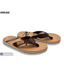 Чоловічі в'єтнамки на літо (10 пар р.40-45) коричневий  "Super Gear"