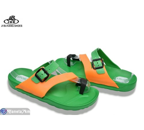 Шлепки чоловічі на літо (8 пар р.40-45) зелений  "Jibukang"