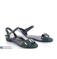 Босоніжки жіночі на літо (8 пар р.36-41) зелений  "Kalabok"