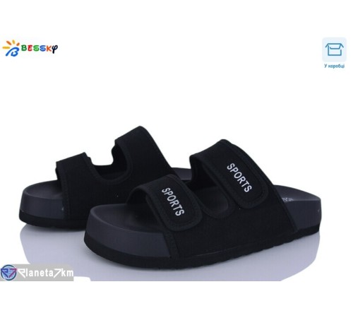 Шлепки жіночі на літо (8 пар р.36-41) чорний  "Bessky-Kellaifeng"