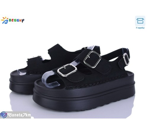 Босоніжки жіночі на літо (8 пар р.36-41) чорний  "Bessky-Kellaifeng"