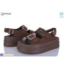 Босоніжки жіночі на літо (8 пар р.36-41) коричневий  "Bessky-Kellaifeng"