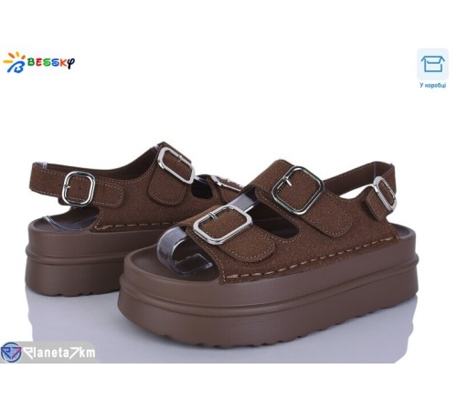 Босоніжки жіночі на літо (8 пар р.36-41) коричневий  "Bessky-Kellaifeng"