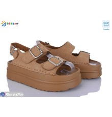 Босоніжки жіночі на літо (8 пар р.36-41) camel  "Bessky-Kellaifeng"