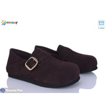 Туфлі жіночі на весну/осінь (8 пар р.36-41) коричневий  "Bessky-Kellaifeng"