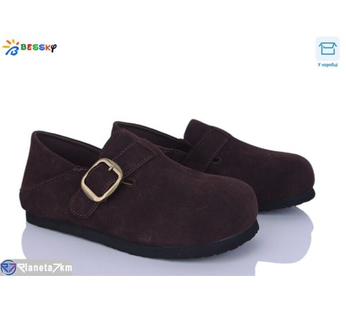 Туфлі жіночі на весну/осінь (8 пар р.36-41) коричневий  "Bessky-Kellaifeng"