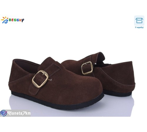 Туфлі жіночі на весну/осінь (8 пар р.36-41) коричневий  "Bessky-Kellaifeng"