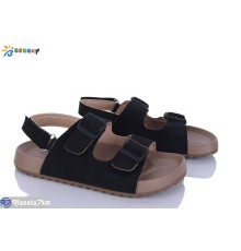 Дитячі босоніжки на літо (8 пар р.31-36) чорний  "Bessky-Kellaifeng"