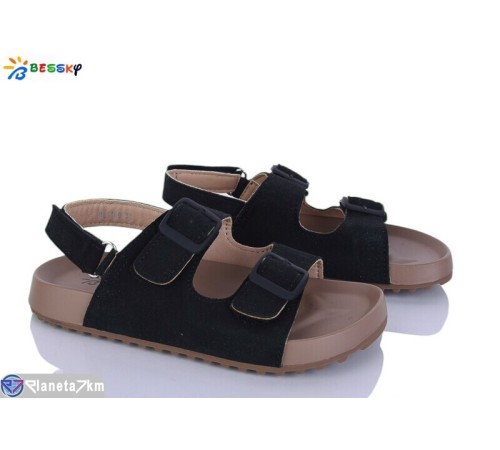 Дитячі босоніжки на літо (8 пар р.31-36) чорний  "Bessky-Kellaifeng"