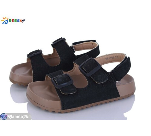 Дитячі босоніжки на літо (8 пар р.26-31) чорний  "Bessky-Kellaifeng"