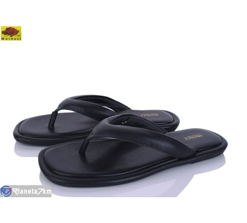 В'єтнамки дитячі на літо (8 пар р.36-41) чорний  "Mei De Li"