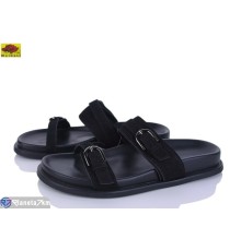 Шлепки жіночі на літо (8 пар р.36-41) чорний  "Mei De Li"