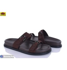 Шлепки жіночі на літо (8 пар р.36-41) коричневий  "Mei De Li"