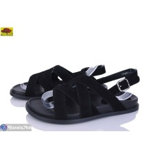 Босоніжки жіночі на літо (8 пар р.36-41) чорний  "Mei De Li"