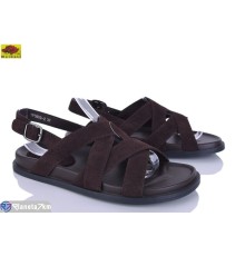 Босоніжки жіночі на літо (8 пар р.36-41) коричневий  "Mei De Li"