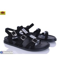 Босоніжки жіночі на літо (8 пар р.36-41) чорний  "Mei De Li"