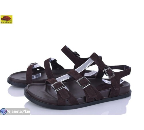 Босоніжки жіночі на літо (8 пар р.36-41) коричневий  "Mei De Li"