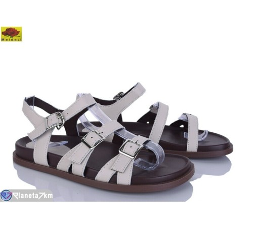 Босоніжки жіночі на літо (8 пар р.36-41) бежевий  "Mei De Li"